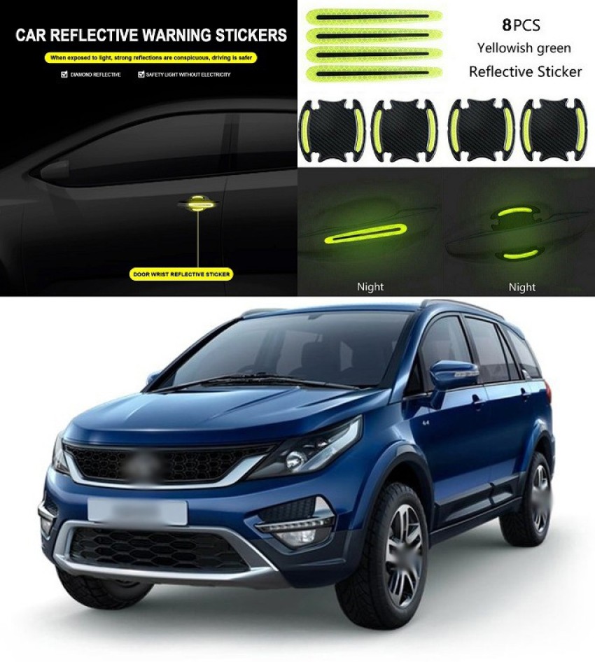 12PCS Car Door Handle Protector Sticker, Universal Carbon Fiber