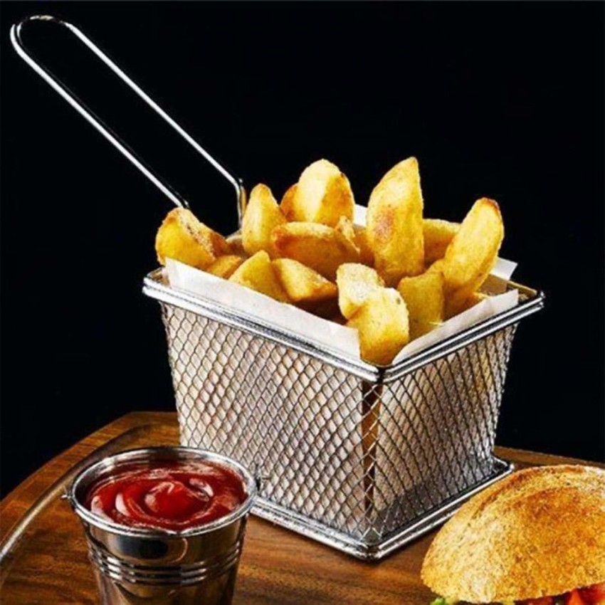 1pc 304 Stainless Steel Hanging Hot Pot Ladle For Noodles, French Fries,  Frying Basket