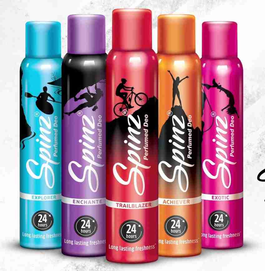 Spinz Small Deo Combo Pack of 5 Body Spray For Women