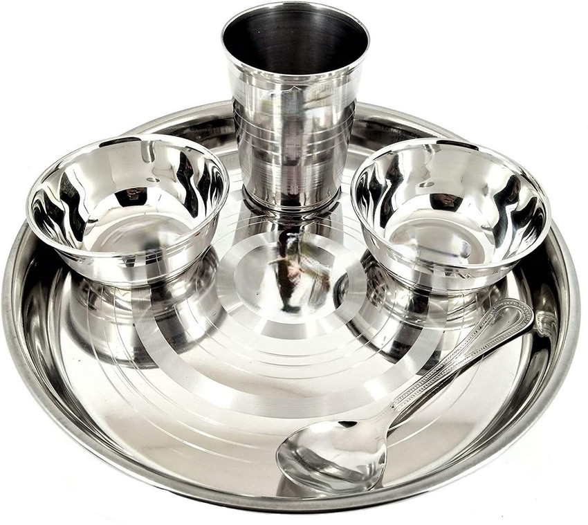 Steel dinner set flipkart discount