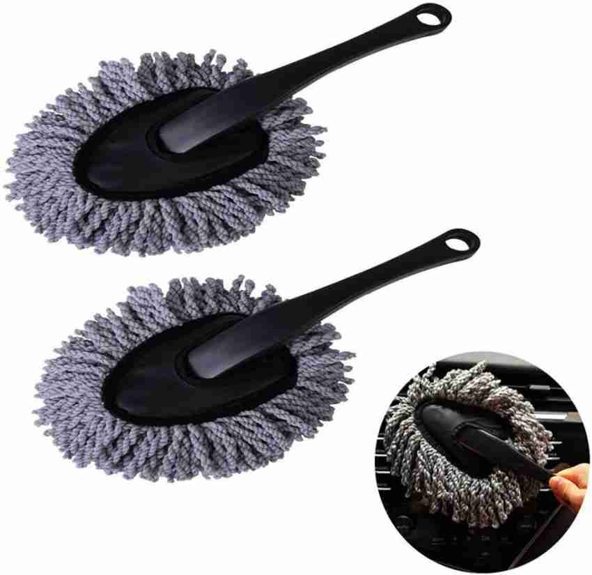 Microfiber Car Duster Brush - Cleaning Tool for Car Interior and Exterior,  Soft Scratch Free Reusable Hand Duster Great for Cleaning Car Interior and