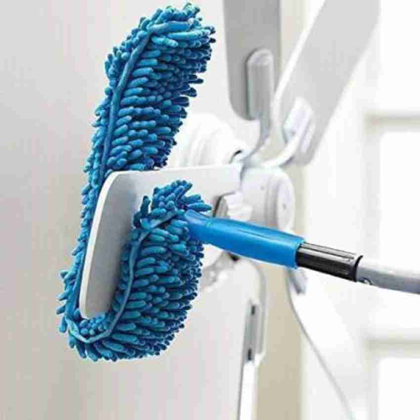 Flexible Bending Head Microfiber Fan Cleaning Duster Fan Mop