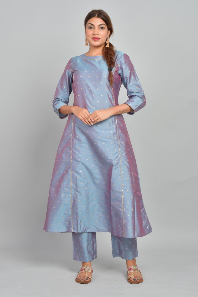 Buy Straight Pure Silk Kurta Pure Silk Pants And Dupatta for Women Online   Tata CLiQ Luxury