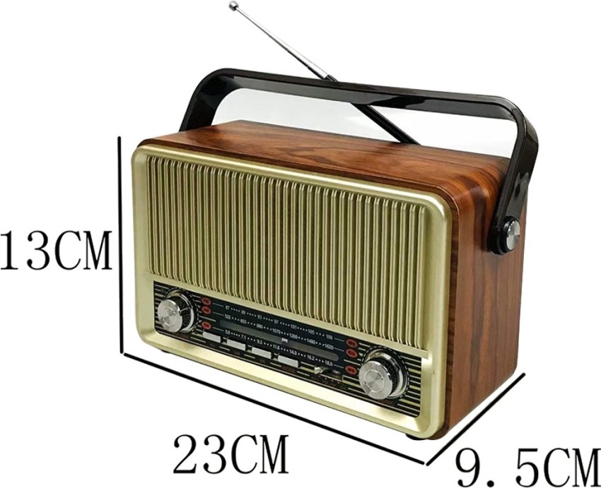 Radio Bluetooth Autoradio Vintage Dual Knob MP3 Player FM Tuner