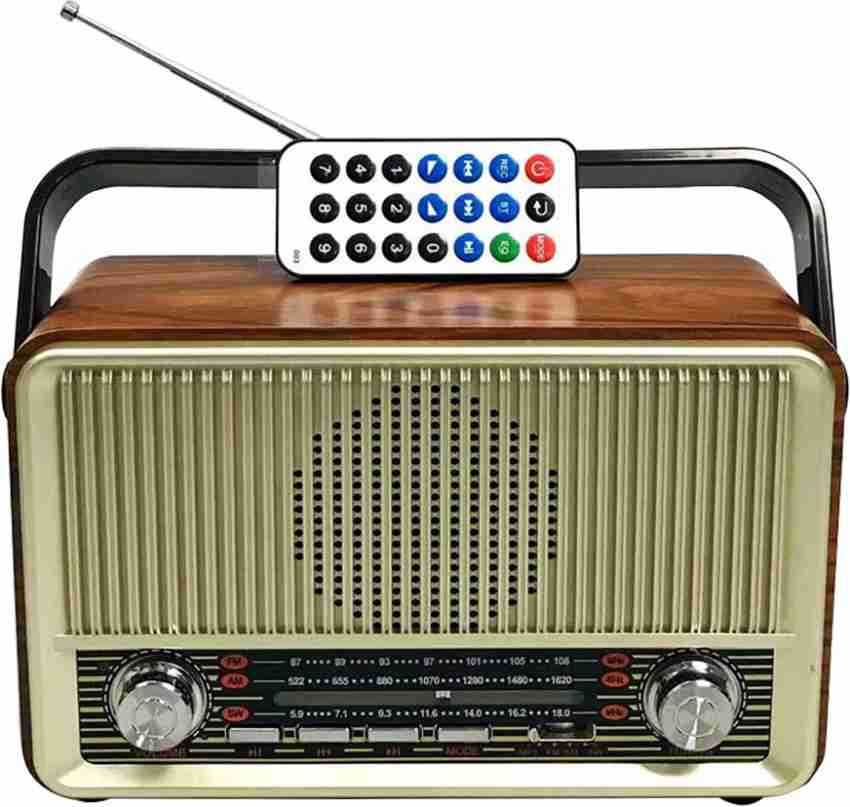 Bluetail MD-510BT FM AM SW 3 Band Vintage Retro Radio Wooden Radio with USB  SD TF Mp3 Player FM Radio - Bluetail 