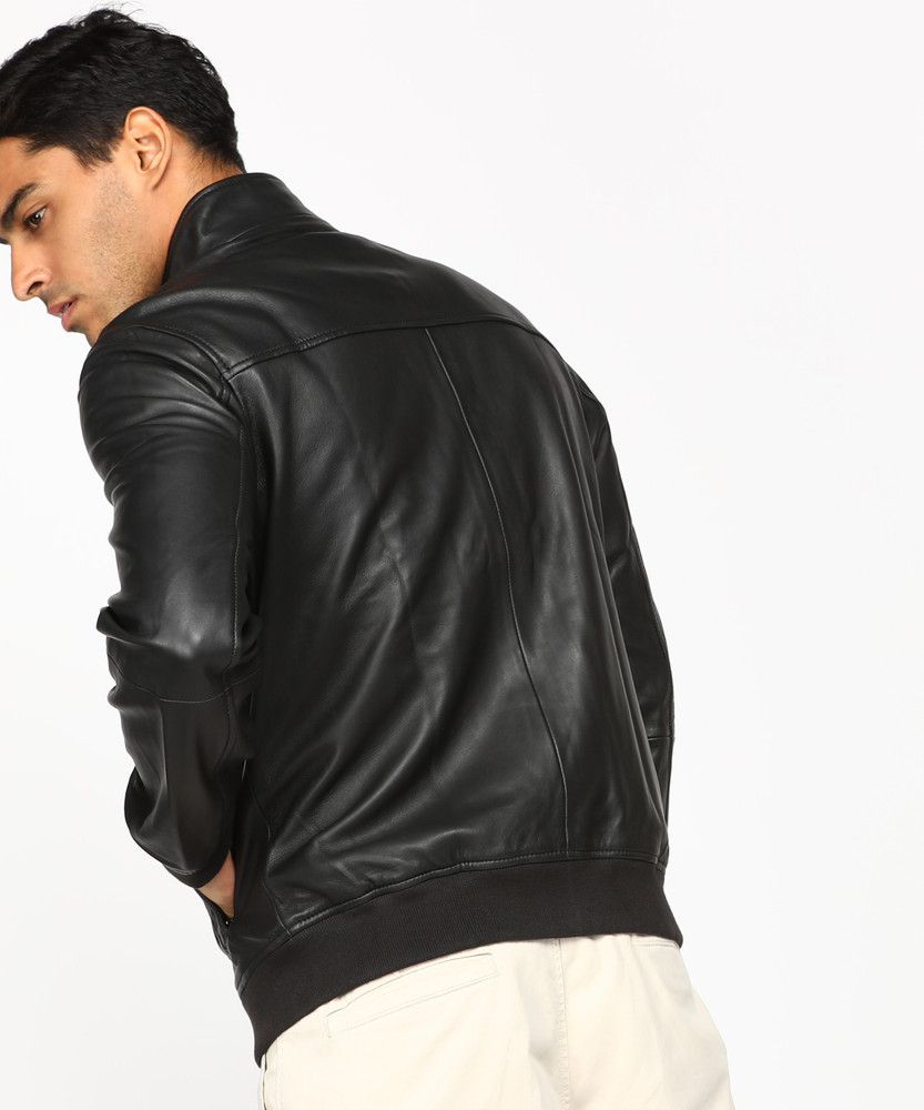 Tommy hilfiger men's faux leather bomber jacket on sale