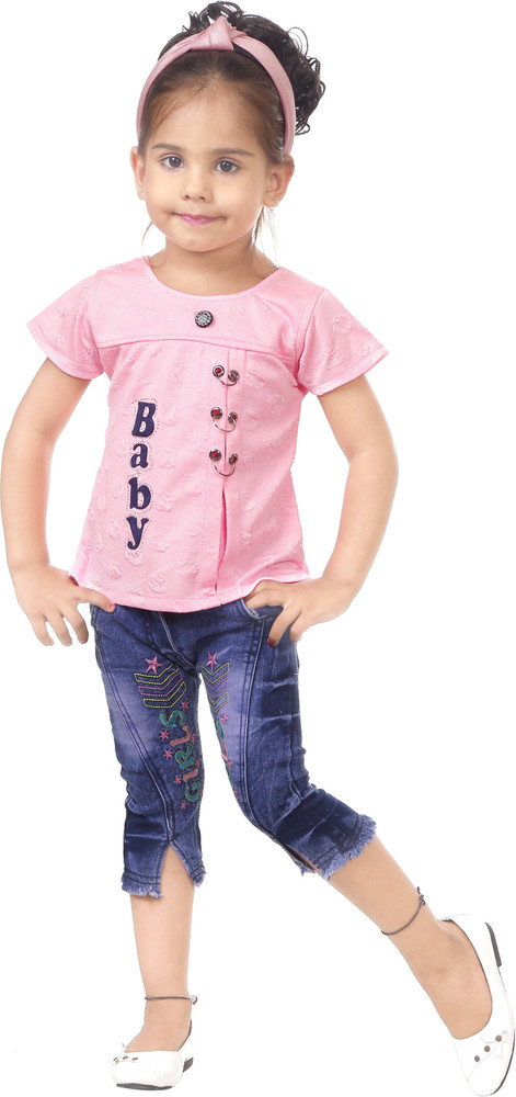 Little girl shop jeans top