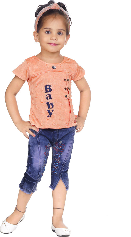 Baby girl discount denim top