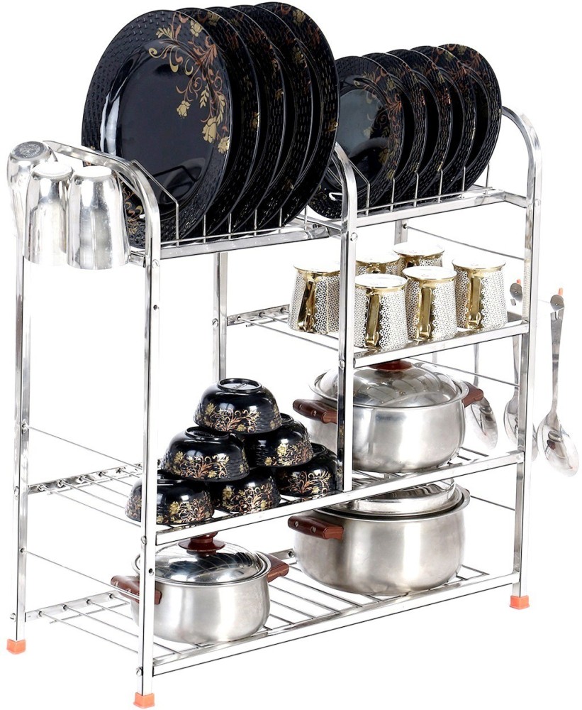 PALOMINO Utensil Kitchen Rack Steel 24*24 inch Wall Mount Modern Kitchen  Utensils Dish Rack Stainless Steel Kitchen Rack Utensil Rack Utensil Stand  (Steel) Steel Kitchen Rack (Steel) Price in India - Buy