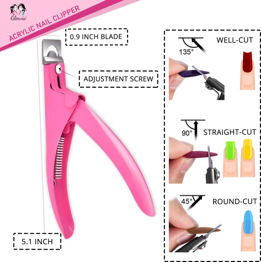 Acrylic Nail Clipper False Nails Cutter Fake Nail Clippers Nail Tip Red |  Buy Online in South Africa | takealot.com
