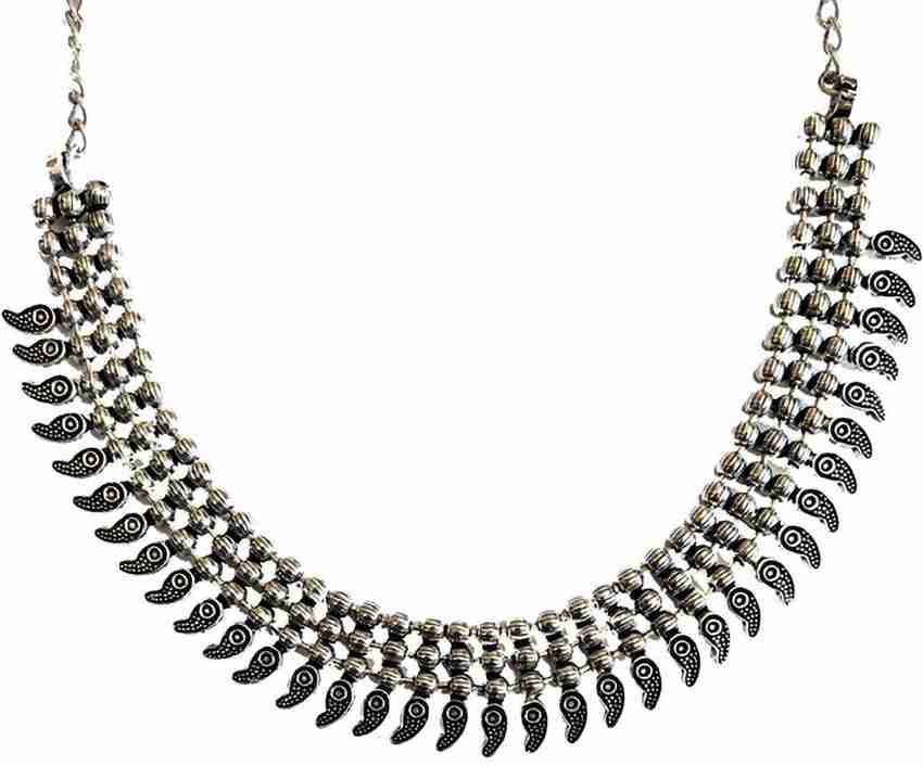 Black metal deals necklace flipkart