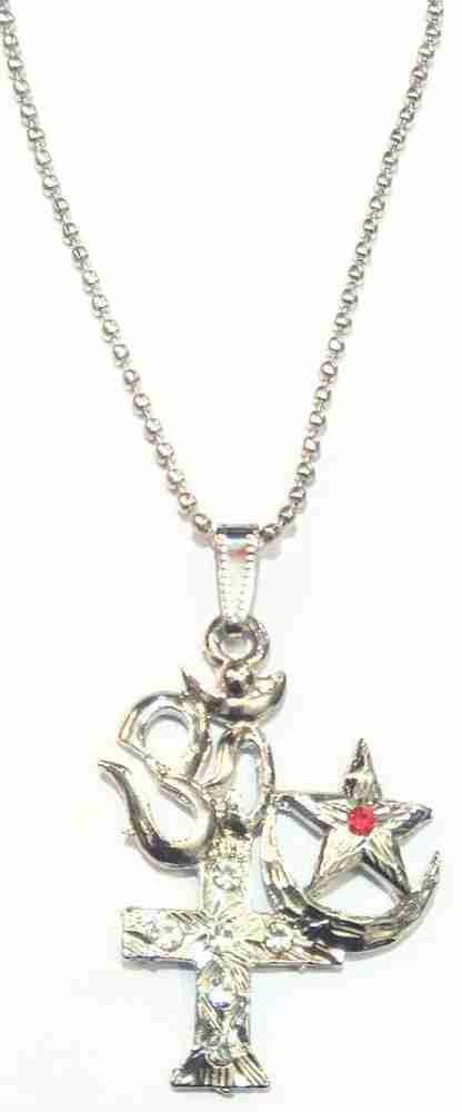 Om cross sale allah pendant