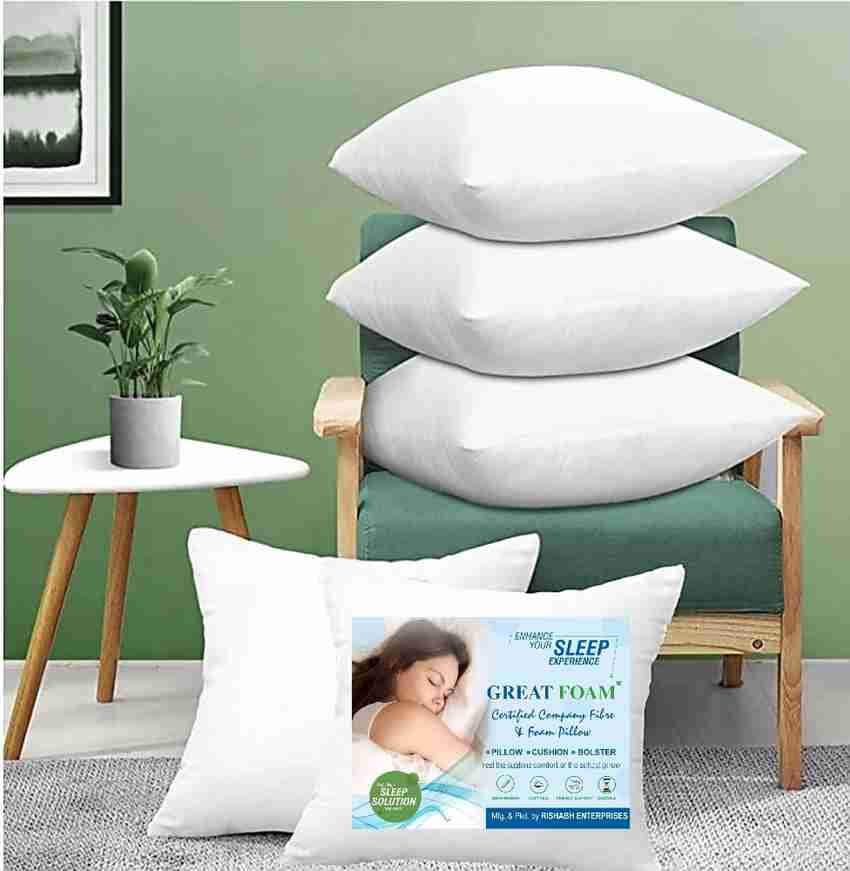 GREAT FOAM FIBRE DIWAN SET 2BOLSTER 5CUSHION FRESH PILLOWS Microfibre Solid Cushion Pack of 7 Buy GREAT FOAM FIBRE DIWAN SET 2BOLSTER 5CUSHION FRESH PILLOWS Microfibre Solid Cushion Pack of 7 Online a...