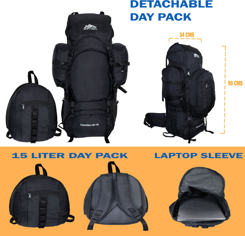 Backpacking backpack sales with detachable daypack
