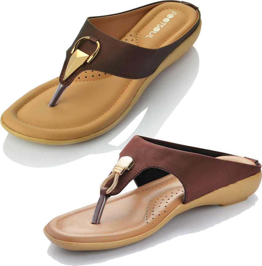 Footsoul Women Brown Flats Buy Footsoul Women Brown Flats Online