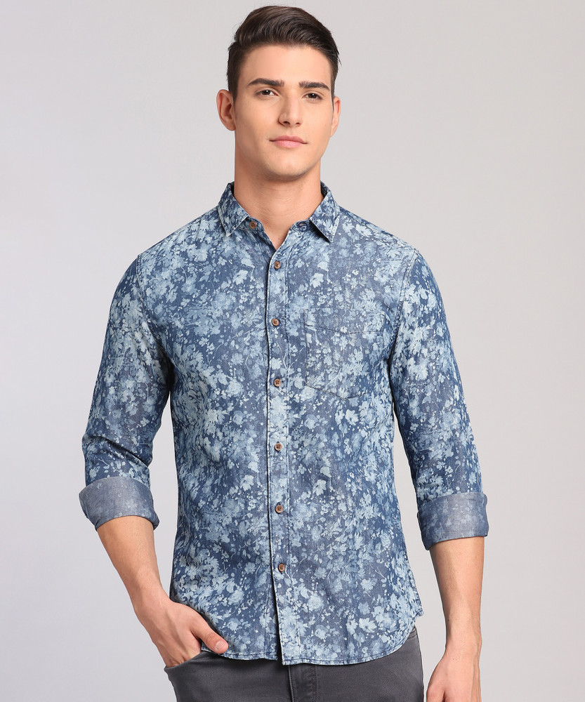JACK JONES Men Floral Print Casual Blue Shirt Buy JACK JONES Men Floral Print Casual Blue Shirt Online at Best Prices in India Flipkart