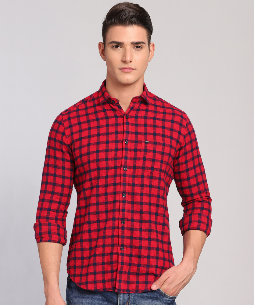 Red sale shirt flipkart
