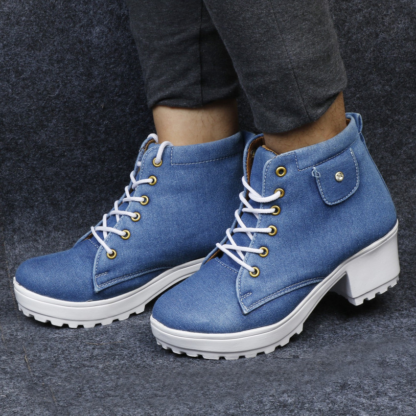 Womens denim boots on sale