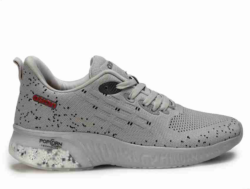 Asian Shoes Popcorn-02 Gray Running Shoes for Men I Sport Shoes for Boys  with Beads Technology Sole for Extra Jump I Memory Foam Insole Running  Shoes For Men - Buy Asian Shoes