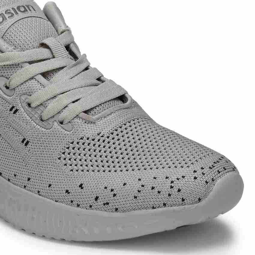 Asian Shoes Popcorn-02 Gray Running Shoes for Men I Sport Shoes 