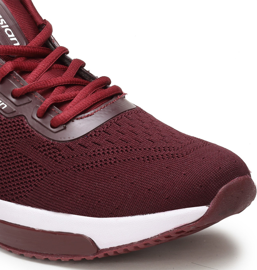 Maroon hot sale athletic shoes