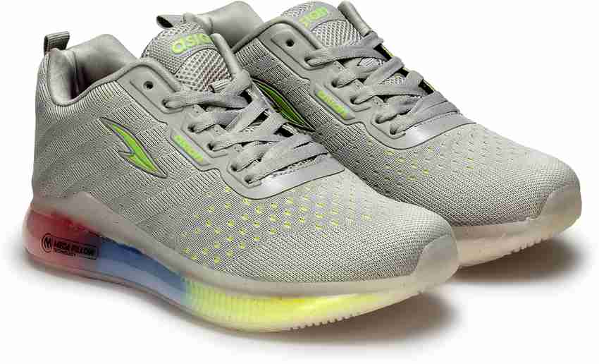 Asian Shoes Missile 01 Grey Running Shoes for Men I Sport Shoes