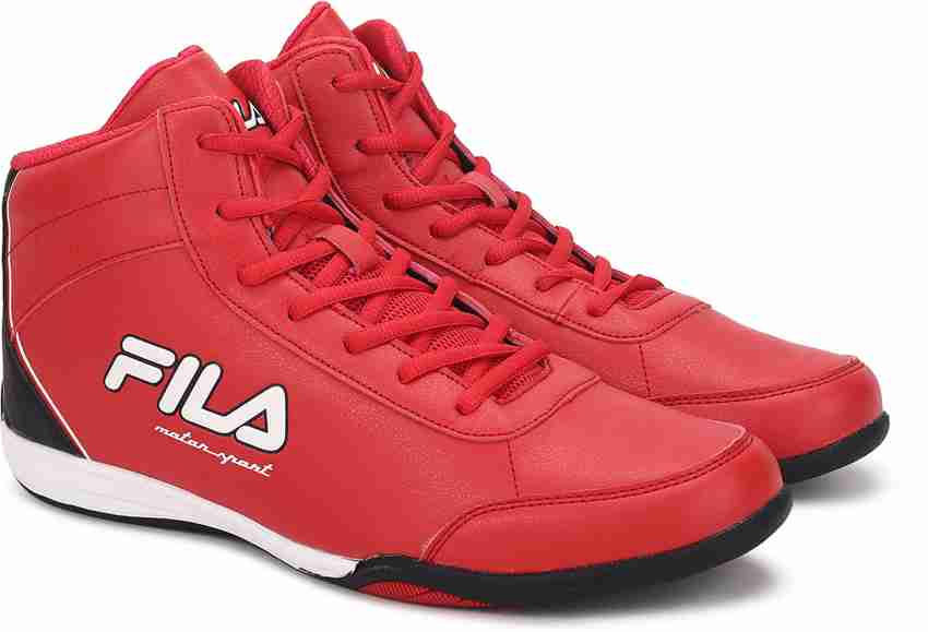 Fila shoes store red colour