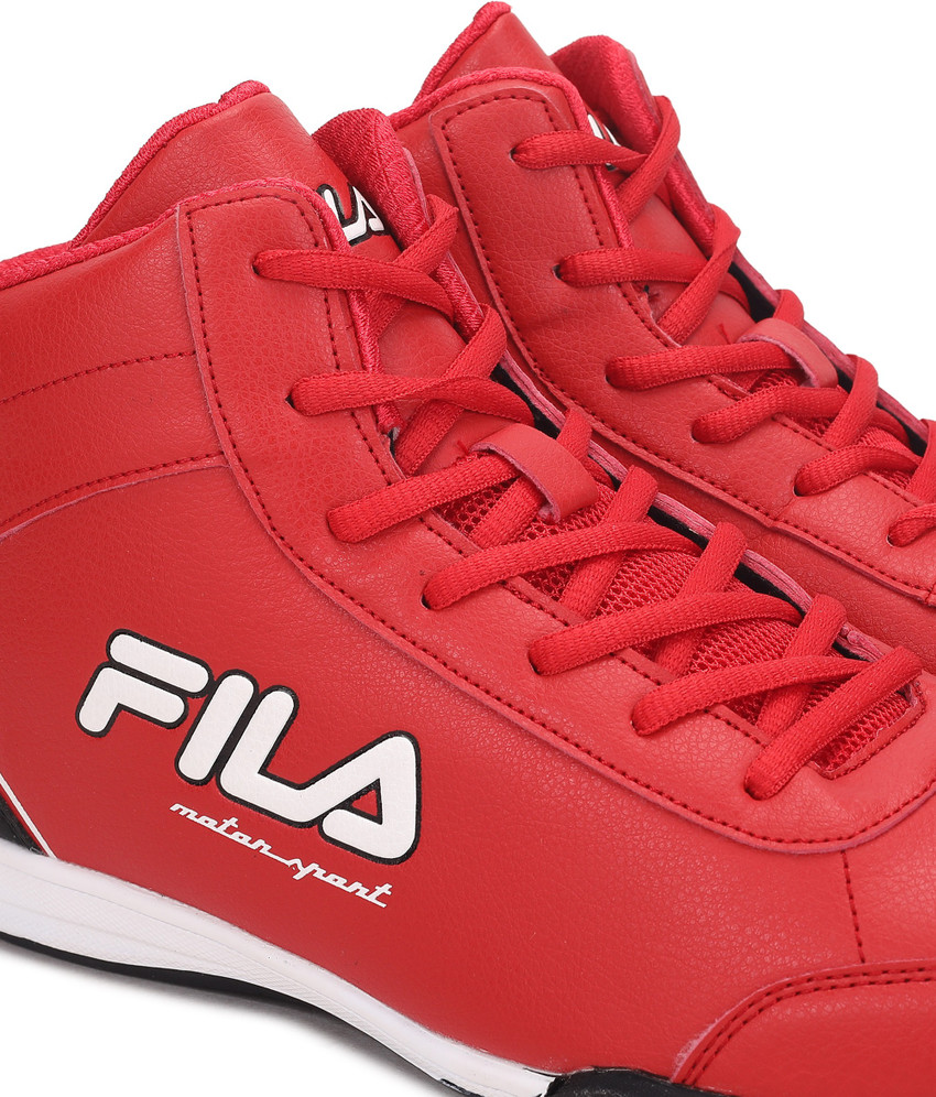 Fila red online colour shoes
