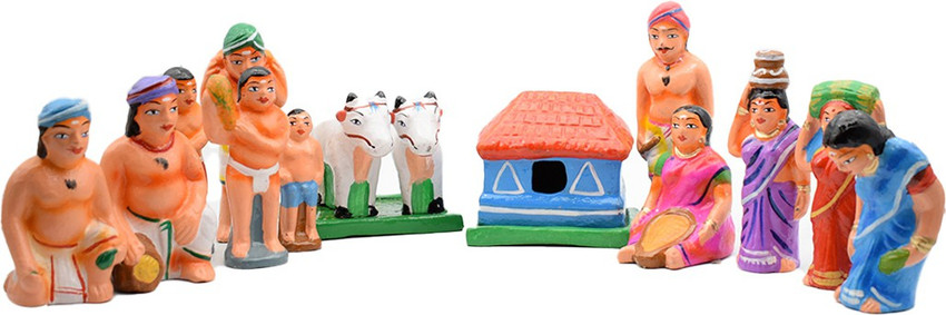 Cricket set deals golu dolls