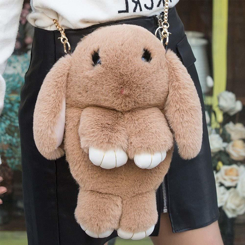 SHUBHKAMAN Multicolor Sling Bag Cute Rabbit Sling Bag Fluffy Bunny