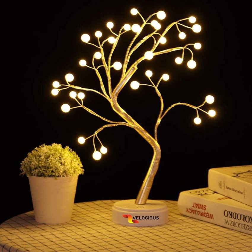 20 Tabletop Bonsai Tree Light With 36 Pearls LED, Electronic
