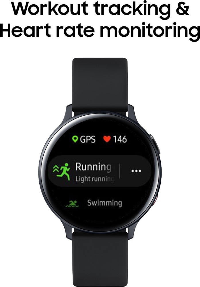 SAMSUNG Galaxy Watch Active Aluminium AMOLED Display with Upto Days  Battery Life Price in India Buy SAMSUNG Galaxy Watch Active Aluminium  AMOLED Display with Upto Days Battery