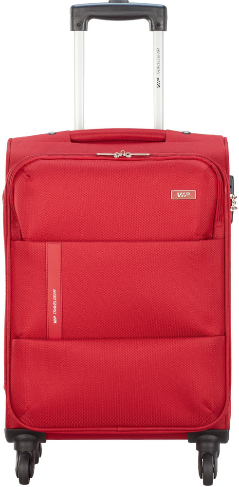 VIP Widget 58 Softbody Trolley Bag Cabin Suitcase 4 Wheels 22 inch Red Price in India Flipkart