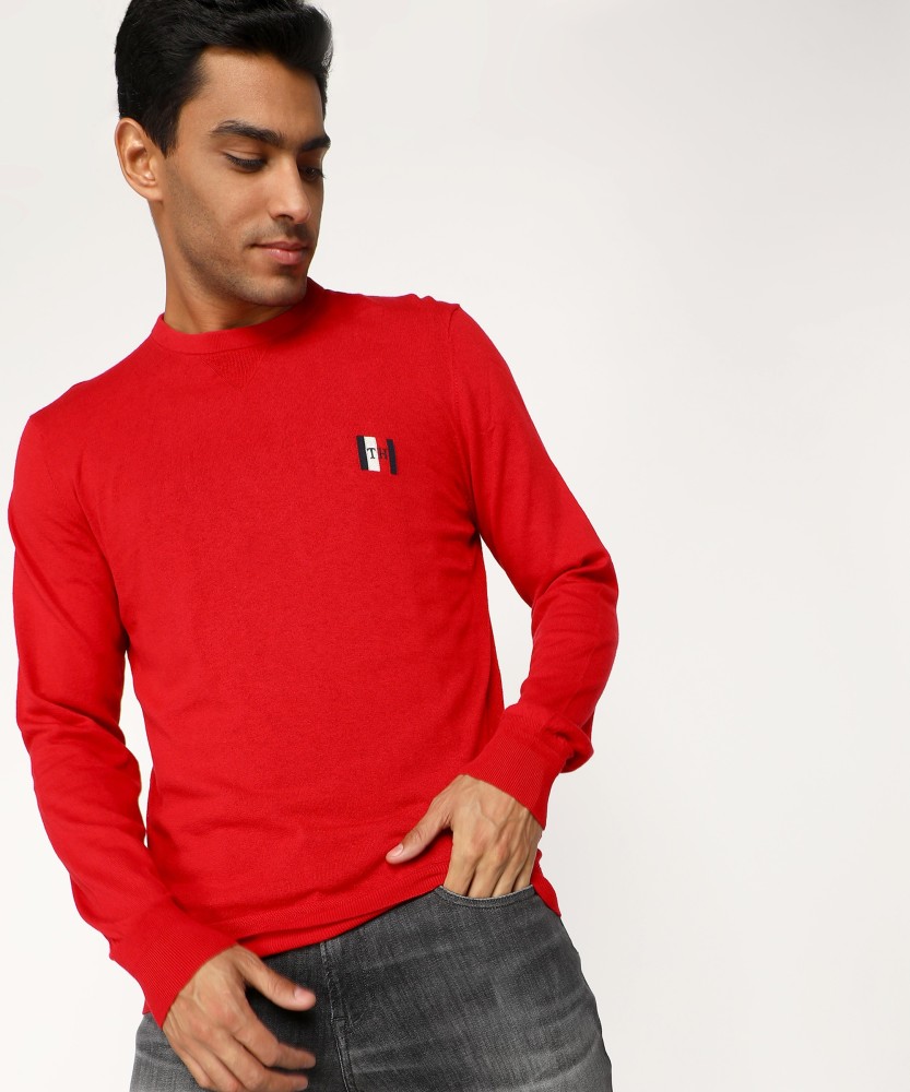 tommy hilfiger red sweater