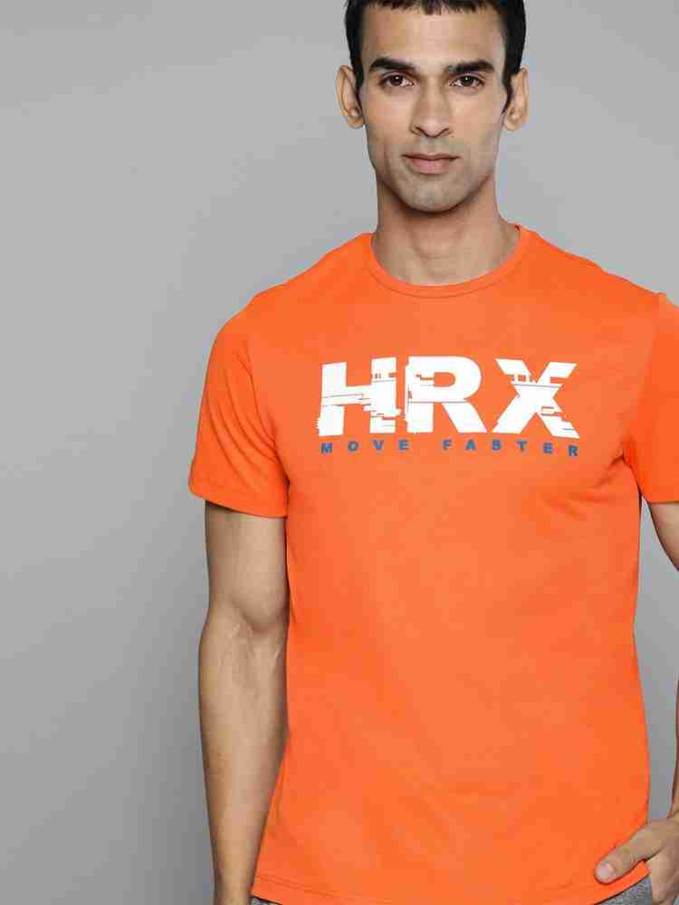 Hrx orange t shirt online