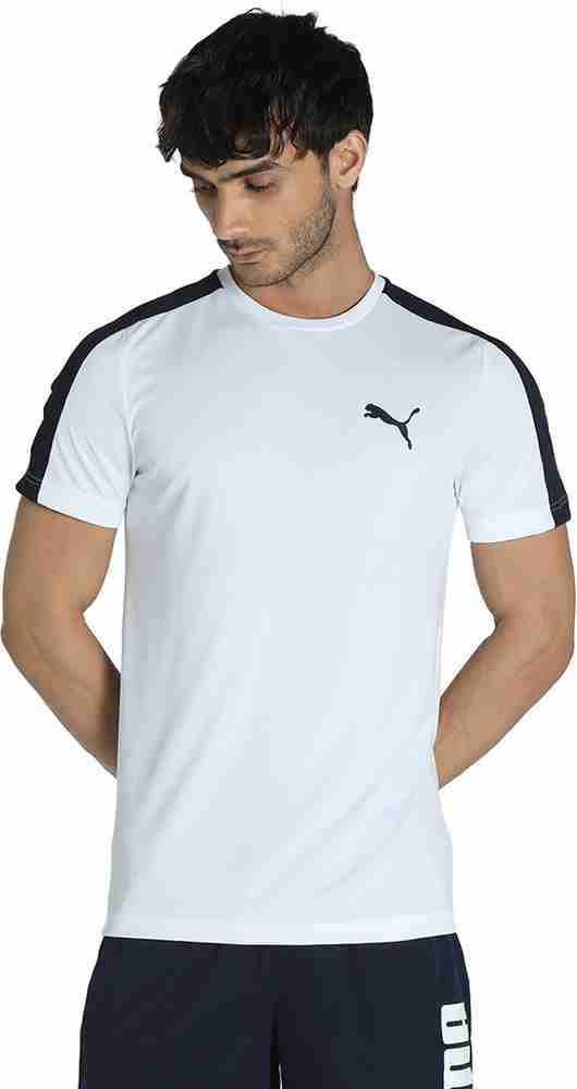 PUMA Colorblock Men Round Neck White T Shirt Buy PUMA Colorblock Men Round Neck White T Shirt Online at Best Prices in India Flipkart