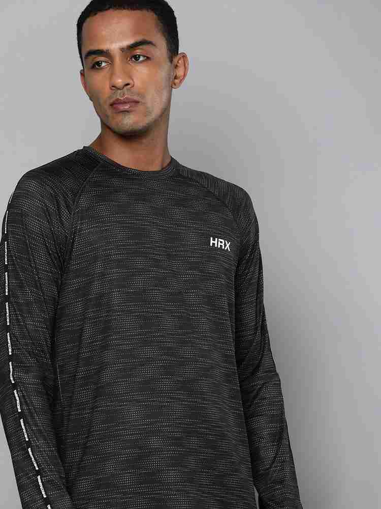 HRX by Hrithik Roshan Printed Men Round Neck Black T Shirt Buy