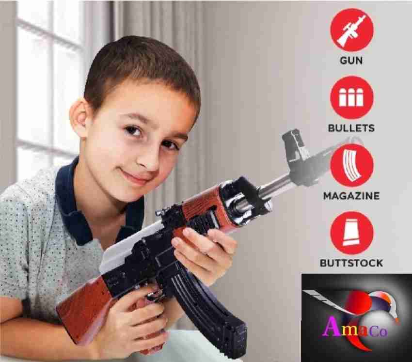 AMACO Amazing Pubg AKM Gun / Ak 47 Toy Gun For Children playing toys, pubg  gun 500 bullet Guns & Darts - Amazing Pubg AKM Gun / Ak 47 Toy Gun For