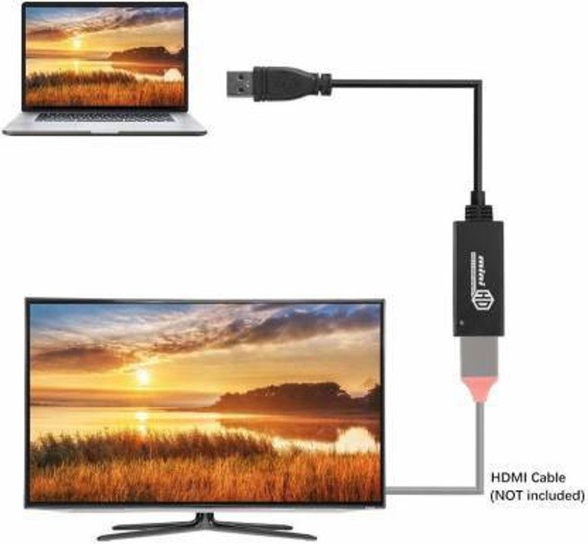 microware USB 3.0 2.0 to HDMI Adapter USB 3.0 USB 2.0 to HDMI