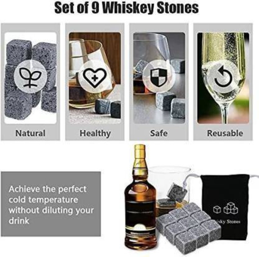 On The Rocks Whisky Stones - Set of 9