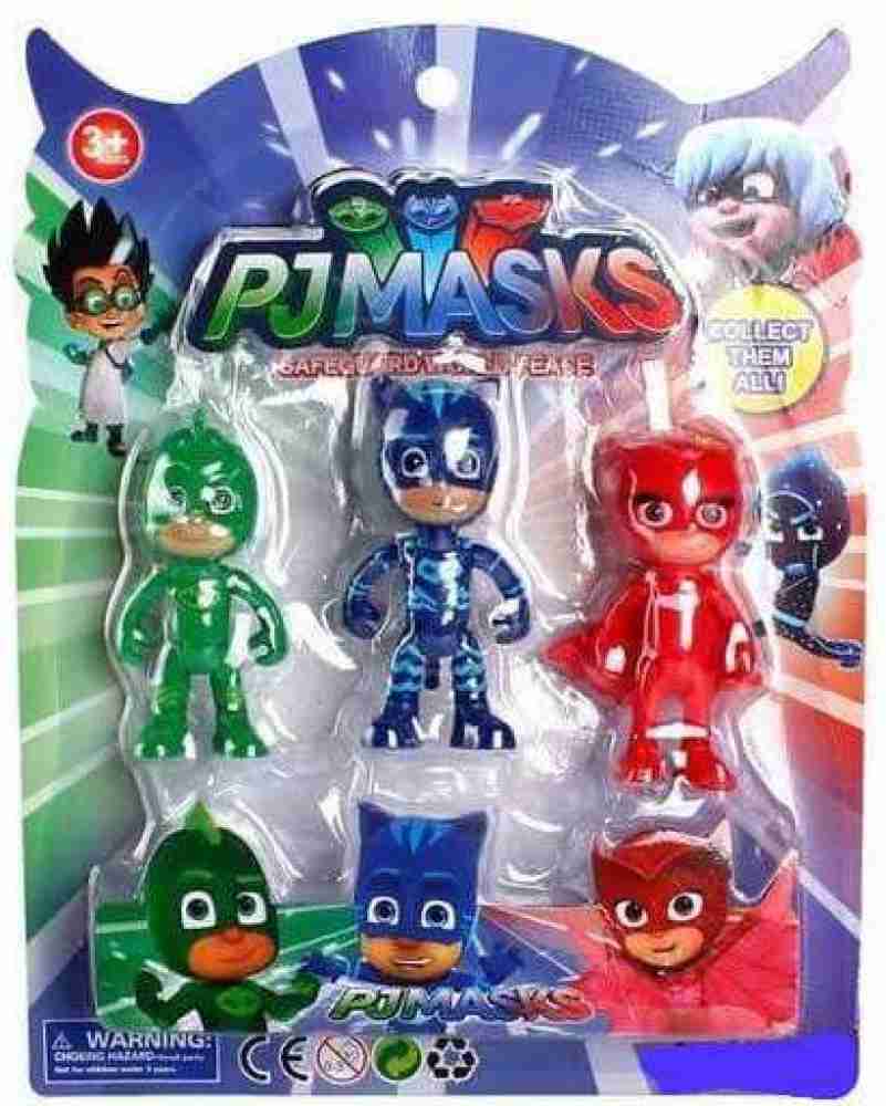 PJ Masks Night Time Mission Glow-in-the-Dark Action Figure Set, Preschool  Toy 