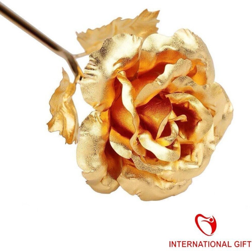 INTERNATIONAL GIFT Red Rose 25 Cm With Beautiful Love Stand And Carry Bag  25 Cm Great Gift Idea For Valentine's Day, Mother's Day, Birthday Gift  Decorative Showpiece - 8 cm Price in