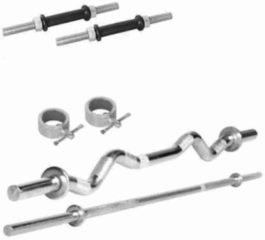 FITNACE GYM ROD 5 FT 23M CHEST ROD 4 FT CURL ROD WITH DUMBBELL ROD PAIR FOR WORKOUT Weight Lifting Bar Buy FITNACE GYM ROD 5 FT 23M