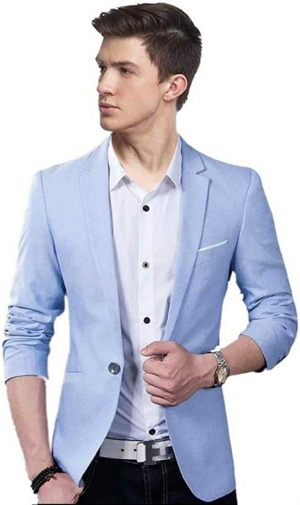 Mens casual blazer blue shop