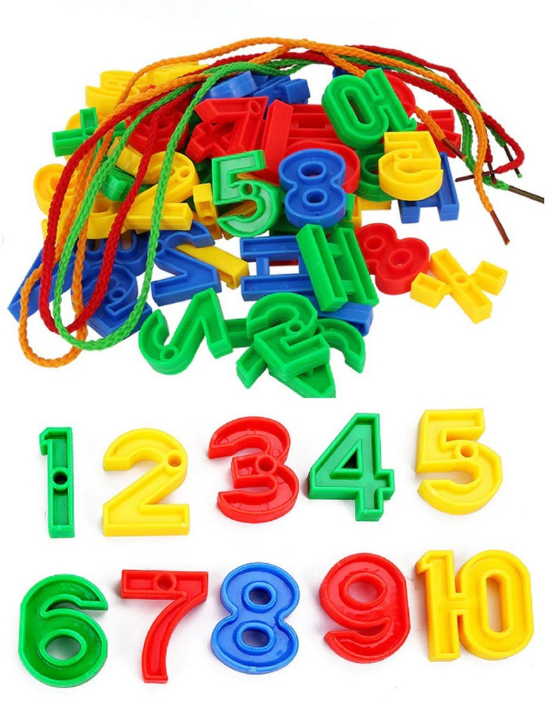 SQUIDSY Kids Educational Number Building Blocks Toys DIY