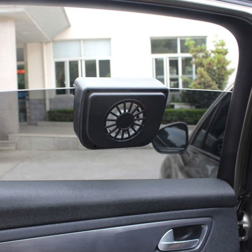 Auto cool solar car window fan discount