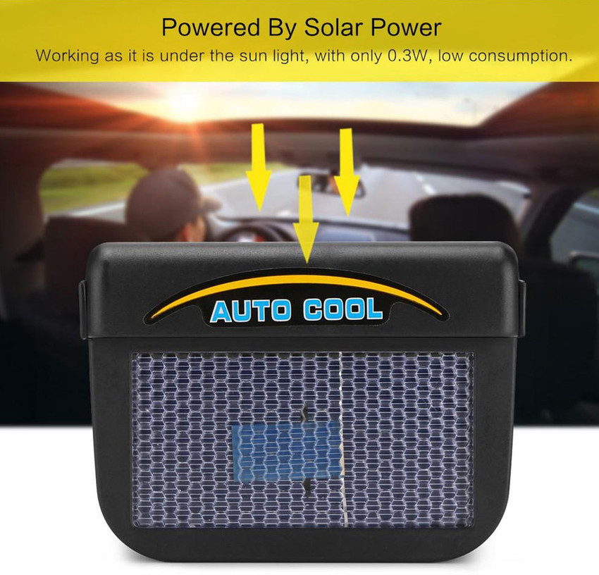 Car solar fan auto cool sales