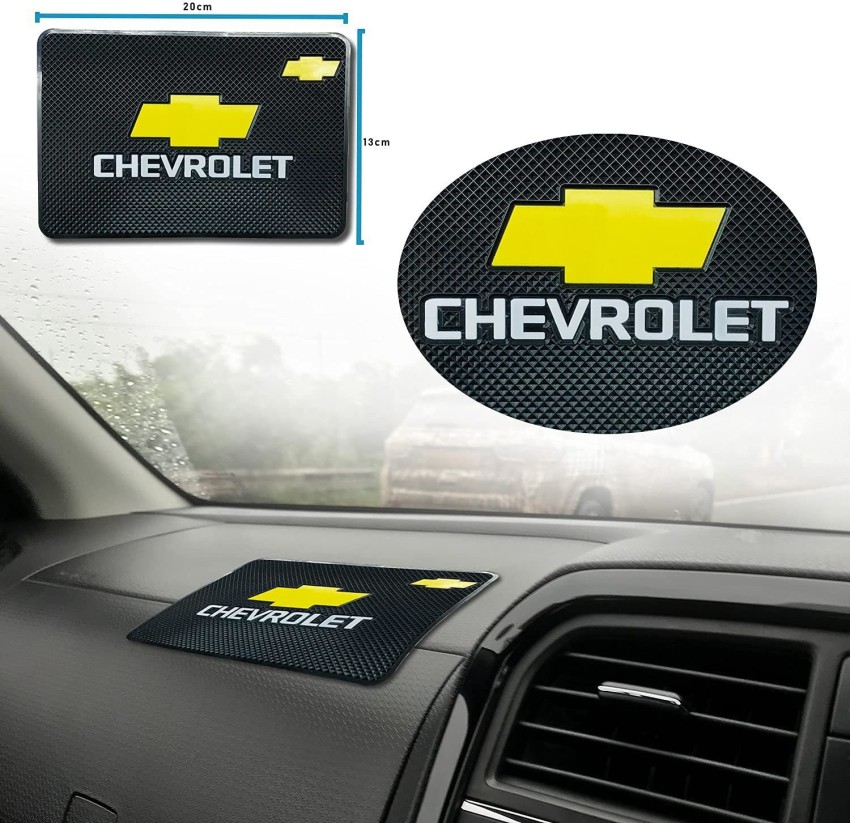 letshapeit car Dashboard Sticky Anti Slip Gel pad Rubber pad /mat and Ghost  Shadow Light Door Welcome Light car Logo Light Door Projector led Combo for  Chevrolet.. Car Fancy Lights Price in