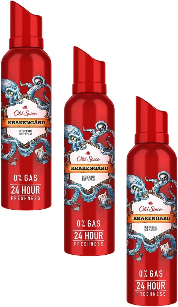 Old Spice Krakengard Deodorant Body Spray Perfume for Men 140ml 1 Pcs