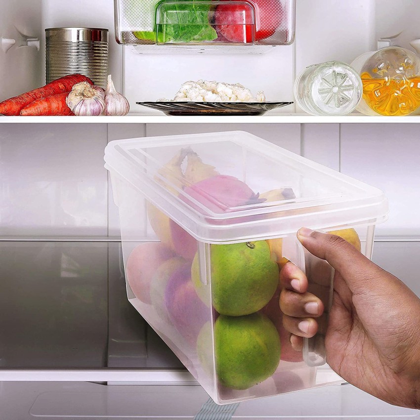 Refrigerator Storage Box Fridge Organizer Meat Fruit Vegetable